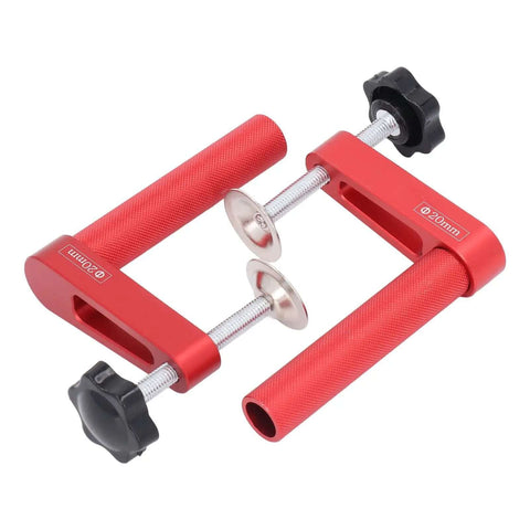 Two Pack Bench Dog Clamps, Aluminum Alloy Hold Down Table Vises For Woodworking, Delivers 600 Lb Clamping Pressure, Fits 20mm Dog Holes