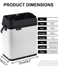 No Sweat Coffee Game Changer Electric Portafilter Cleaner With Knock Box dimensions, in white and black, 150W, 21x13x26cm.