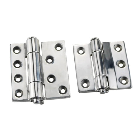 Heavy duty 304 stainless steel industrial door hinges with high load capacity for warehouse and commercial use. Model XG02-145-1. 1 piece.