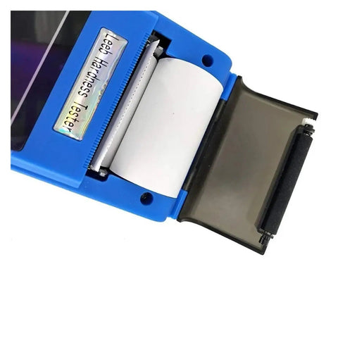 Rock Solid Digital Hardness Tester Meter Featuring Built In Thermal Printer And 600 Group Data Storage With Dead On Accuracy Across 170 To 960 HLD Range portable gauge display and paper roll.
