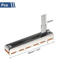 5 Pack Straight Linear Slide Potentiometers 3 Pin B100K 46mm Length, 30mm Travel, 20mm Handle for mixing consoles and DIY projects