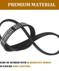 Heavy Duty Washer Drive Belt For Top Load Machines Quick Swap Compatible With Whirlpool And Maytag, 21.4 inch durable rubber strap.