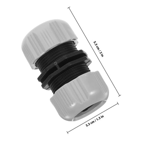Get Your Garden Hose Back In Action With This Sturdy 4 Piece Repair Kit Featuring Quick Connect Adapters That Make Installation A Breeze For Watering Plants And Keeping Everything Leak Free. Gray plastic hose connector, 5.3 cm x 3.3 cm
