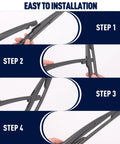 Installation steps for Rear Wiper Arm Blade Set For Mercedes Benz GLE 2016 2017 2018 2019 Replacement Wiper Kit For 350 400 550e