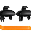 Audi 2 Pack Sun Visor Clips Replacement Upgraded Car Visor Holder Hook Compatible With A1 A3 A4 A5 A6 Q3 Q5 TT S3 S4 S5 ABS