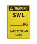 High Visibility Pro Grade 8 By 12 Aluminum Warning Sign For Safe Working Load Compliance