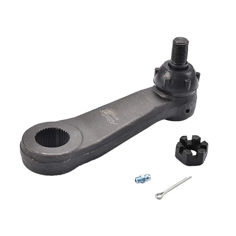 4WD Front Tie Rod End Kit With Inner And Outer Ends, Adjustment Sleeves, Pitman Arm And Idler Arm - Direct Fit For Ford F-150 F-250 Expedition 1997-2003 Plug-And-Play Ready To Install., black pitman arm with castle nut and cotter pin