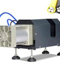 Heavy Duty Pneumatic Cable Cutter For 1 To 50 Mm2 Wires Tangent And Straight Cutting Tool side view with solenoid valve
