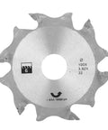 4 Inch Carbide Biscuit Jointer Blade Saw Cutter Heavy Duty Replacement For Plate Joiner Woodworking Tools showing circular carbide blade.