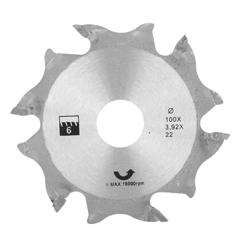 4 Inch Carbide Biscuit Jointer Blade Saw Cutter Heavy Duty Replacement For Plate Joiner Woodworking Tools showing circular carbide blade.
