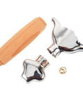 Tai Chi Sword Handle With Hand Protector Built Tough Replaceable Grip For Martial Arts Practice, Durable Wood And Metal Construction