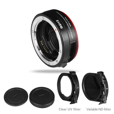 EF To EOS R Drop In Variable ND Filter Adapter With Auto Focus And UV Filter 1.5 To 9 Stop ND Range Supports Canon EF EFS Lenses