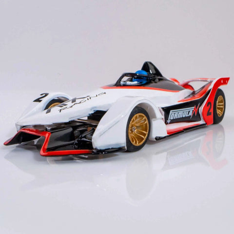 Formula X racing car from Infinity HO Slot Racing Set With Upgraded Controllers, Realistic Handling And Tune Up Kit.