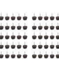 Chair Leg Floor Protectors Set Of 50 Pieces Nail On Slider Glides Pads For Stools And Tables, Heavy Duty Rubber Feet To Protect Floors