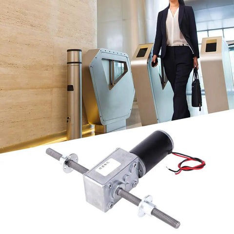 Dual Right Handed M8 Shaft Gear Motor With Flange For Lift Systems And Precision Motion Control Coaxial Twin Shaft Geared Speed Reducer With 50 To 1 Reduction For Smooth Reliable Linear Actuation, M8 threaded actuator