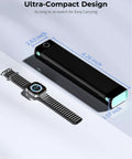 Ultra Portable Bluetooth Thermal Printer For Travel And On The Go Home Use, Inkless Printing On 8.5 By 11 Letter Paper next to watch