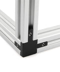 Smooth Operator Zinc Alloy Corner Braces Plus Shelf Brackets With Included Hardware at T slot aluminum framing corner