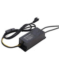 10kV Neon Sign Transformer For Glass Neon Signs And DIY Lichtenberg Wood Burning Projects 120V Input 50 60 Hz 30mA Output Compact Power Supply With On Off Switch For Bars And Glass Art, shown with attached cables and switch.