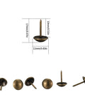Premium 320 Piece Set Of Top Shelf Upholstery Tacks featuring smooth round heads, dimensions 11mm by 17mm for DIY upgrades.