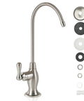 Brushed Nickel Reverse Osmosis Faucet No Air Gap For Under Sink Water Filtration System NSF Certified Lead Free Drinking Water Tap For RO Unit FLR575BN
