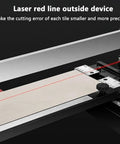 Laser red line measuring device on Professional Manual Tile Cutter 1000mm for precise cuts on porcelain and ceramic tiles