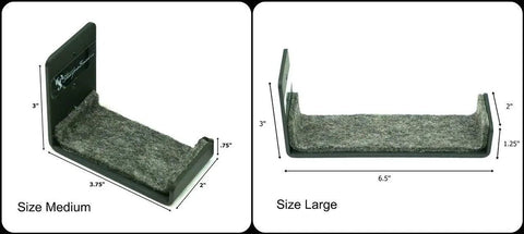 Heavy Duty Snowboard Wall Mount Rack For Garage Organization And Wall Storage size comparison, medium and large