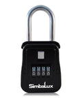 Six Pack Realtor Lockbox With 4 Digit Combo Key Safe for Real Estate Pros shown with digital code display on black body