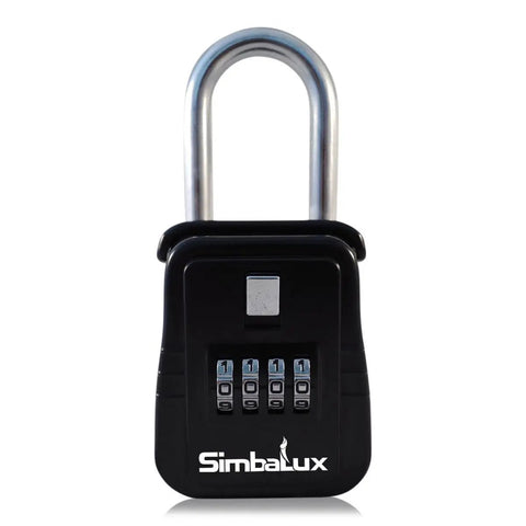 Six Pack Realtor Lockbox With 4 Digit Combo Key Safe for Real Estate Pros shown with digital code display on black body