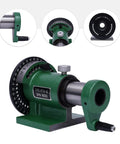 Rock Solid One Eighth Inch 5C Collet Indexing Spin Jig For Drill Milling Lathe Tasks Built Like A Tank Shop Rig view showing cast steel frame and 360 dial.