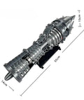 Turbine Engine Model Kit For Aviation Enthusiasts With Realistic Replica And Light Effects, Enlarged Size, Hands On Jet Engine Project For Science Class, Lab Practice, Educational Hobby Craft For Crafting Mastery, 55cm model