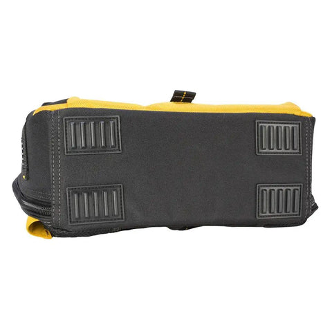 Bottom view of USB Charging Tool Backpack With Dual USB Ports 200 Lumen LED Light 20V Max Lithium Ion Battery Powered 23 Pocket Organizer