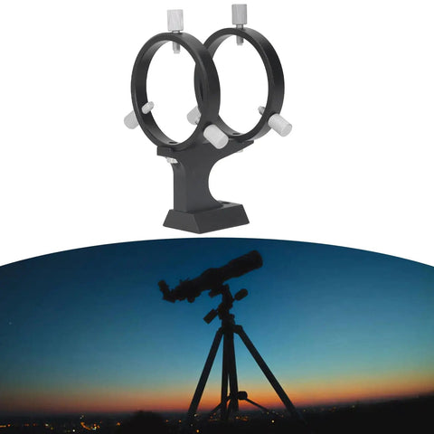 Finder Scope Mount For Telescopes Adjustable Bracket With Fixing Ring And 1/4 Inch Screw XY Alignment For 42 To 58 Mm Finders