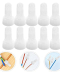Massive 1000 Piece Kit Of White Closed End Wire Connectors With Easy Crimp Caps For Electrical Wiring And Automotive Repairs To Keep Your Connections Solid. white closed-end wire connectors, 10-pack, plastic, for electrical wiring