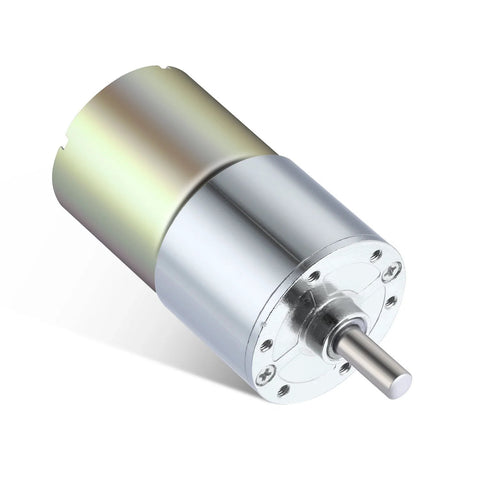 12V DC high torque gear motor with all-metal gears for robotics projects