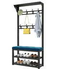 Multifunctional Shoe Cabinet With Bench And Coat Rack For Entryway And Hallway Space Saving 2 Level Shoe Shelves Ready To Grab And Go