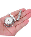 Must Have Pressure Cooker Float Valve Replacement Set With Stainless Steel And Plastic Parts For Air Tight Performance And Leak Free Cooking Upgrades, stainless steel parts in hand.