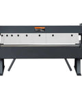 Front view of 24 Inch Box And Pan Brake Metal Bender 0 To 130 Degree Sheet Metal Tool Portable Bend Press for steel and aluminum