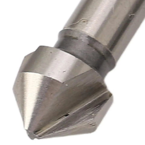 Close-up of Heavy Duty Step Drill Bits With 4 Spiral Flutes Made From M35 Cobalt for Smoother Drilling In Metal Wood And Plastic With Quick Size Removal For Stainless Steel And Aluminum Jobs.