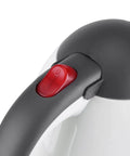 Close-up of 1000ML 12V Portable Car Kettle And Electric Water Heater With Cigarette Lighter Plug showing handle and button.