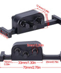 Aluminum Transfer Case With Reverse Shaft For 1By10 LCG RC Crawler SCX10 Chassis Upgrade Part Black High Strength Metal