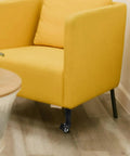 Yellow couch with Adjustable Furniture Legs With Wheels 4 Pack No Sweat Install Heavy Duty Cold Rolled Steel Couch Bed Table Feet Stabilize Wobble