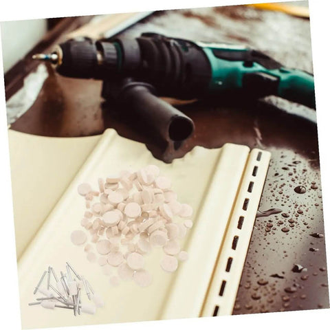 Pro Grade Wool Buffing Wheels Set With Mandrel Shaft And Wool Felt Polishing Pads Kit For Rotary Tools, Heavy Duty Industrial