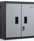 Foldable Wall Cabinet For Garage And Home Workshop, Metal Wall Locker With 26 Inch Size, 240 Lb Capacity, Adjustable Shelf, Magnetic Door