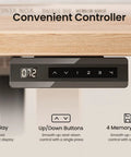 Controller panel for Sit Stand Electric Standing Desk 48 By 24 Inches With Quiet Motor Smooth Height Adjustment From 28 To 46 Inches