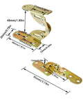 4 Pack Dining Table Flip Up Concealed Folding Hinge Copper Nickel Alloy 47X20X15MM with dimensions labeled