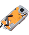 Top Shelf Ventilation Rotary Actuator Featuring Heavy Duty 10 Nm Torque Motor And Dead On 75 Second Cycle For Slick Airflow Control In Modern Duct Systems With Zero Hassle Or Breakdowns, showing orange device with adjustment handle.