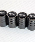 Genesis Black Chrome Wheel Valve Caps And Stem Covers For Cars Upgrade Your Ride With Slick Valve Caps Durable Leak Proof Tire Air Seals Easy Clip On Installation Street Ready Car Accessory