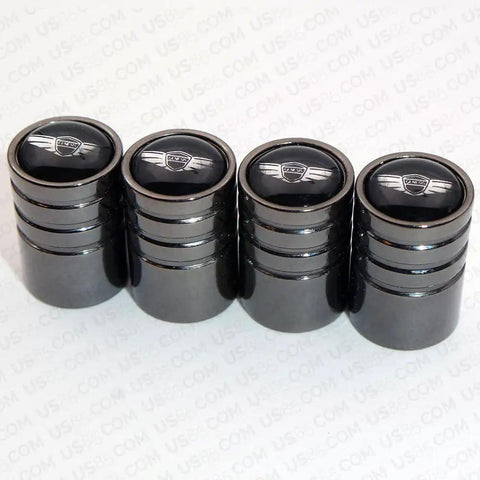Genesis Black Chrome Wheel Valve Caps And Stem Covers For Cars Upgrade Your Ride With Slick Valve Caps Durable Leak Proof Tire Air Seals Easy Clip On Installation Street Ready Car Accessory