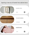 Push Latches With Rebound Locking Device For Cabinets And Drawers, Touch Open Catches Without Handles, easy and safe use