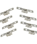 Eight Piece Sliding Window Roller Wheel Set Silver Metal Wheels For Windows And Cabinets Durable Metal Construction